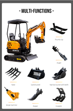 ECVV Mini Excavator ECVV-13 CE/EPA Certified Multifunctional High Efficiency Digger Machinery