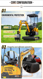 ECVV Mini Excavator ECVV-13 CE/EPA Certified Multifunctional High Efficiency Digger Machinery