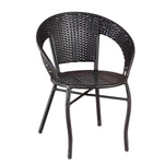 5-Piece Patio Table and Chair Set with 4 Chairs and Table Outdoor Dining Furniture for Bistro, Garden, Backyard, Living Room, Balcony