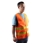 Orange Oxford Reflective Vest Car Traffic Safety Warning Vest Orange One Size Fits All