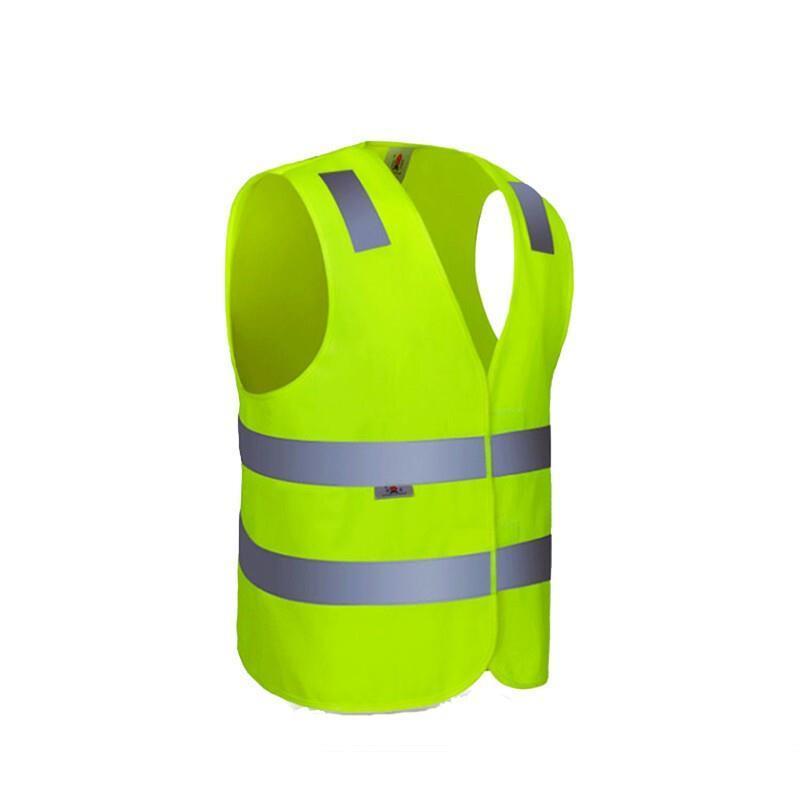Body Protection Safety Vests Two horizontal Four Point Traffic Car Warning Sanitation Construction Velcro Fluorescent Yellow