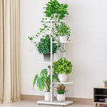 Flower Rack Balcony Landing Multi-storey Shelf Outdoor Meat Climbing Rattan Rack Modern Simple Living Room Partition Metal Iron Indoor Decoration Rack Meat Flower Pot Bonsai