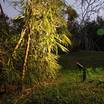 Solar Lamp Outdoor Spotlight Waterproof Simple Insert Lawn Lamp Outdoor Light Tree Super Bright Lawn Garden Lamp One Pull Three Spotlight Warm Light