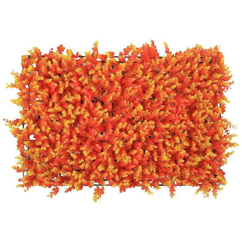 40 * 60 * 8cm Simulation Plant Wall Artificial Lawn Wall Decoration Orange Eucalyptus Lawn