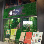 40 * 60 * 8cm Simulation Plant Wall Artificial Lawn Wall Decoration Orange Eucalyptus Lawn