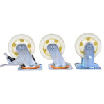 4 Inch Nylon Heavy Universal Wheel Maple Leaf Wheel Flat Car Trolley Universal Wheel With Brake Caster Wheel Directional Single