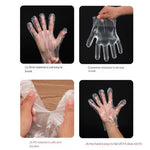 100 Pieces / Bags Disposable PE Gloves Transparent Food Catering Lobster Gloves Waterproof Protective Gloves