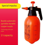 Watering Pot Air Pressure Sterilizing Alcohol Special High Pressure Sprayer Horticultural Watering Kettle Bottle 2L Air Pressure Watering Pot Orange Belt Buckle