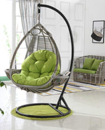Double Basket Rattan Chair Hanging Chair Household Hammock Indoor Bird's Nest Balcony Swing Courtyard Outdoor Net Red Cradle Chair Double Single Pole