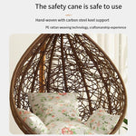 Swing Outdoor Rattan Chair Household Bedroom Leisure Lazy Indoor Balcony Hammock Cradle Chair Rocking Chair Single Person Armless Width 95 CM