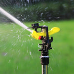 Gardening Sprinkler 360 Degree Garden Lawn Sprinkler Gardening Sprinkler Greening Arm Irrigation Sprinkler Equipment Ground Insertion Sprinkler + 16tap