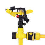 Gardening Sprinkler 360 Degree Garden Lawn Sprinkler Gardening Sprinkler Greening Arm Irrigation Sprinkler Equipment Ground Insertion Sprinkler + 16tap
