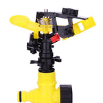 Gardening Sprinkler 360 Degree Garden Lawn Sprinkler Gardening Sprinkler Greening Arm Irrigation Sprinkler Equipment Ground Insertion Sprinkler + 16tap