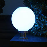 Solar Lamp Spherical Wall Lamp Outdoor Column Head Lamp Gate Column Courtyard Lamp Waterproof Garden Villa LED Wall Head Lamp Decoration Night Lamp