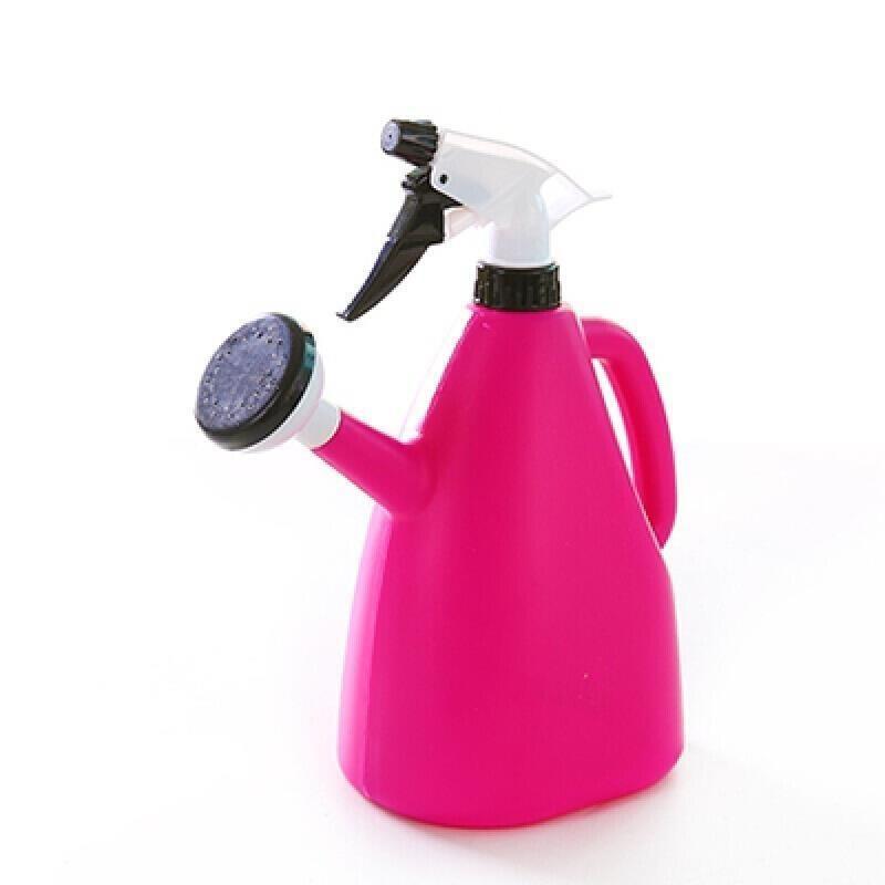 Watering Pot Watering Spray Bottle Horticultural Household Watering Kettle Pressure Sprayer Pressure Watering Kettle Small Water Spray Kettle 1L Rose Red