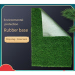 Simulation Green Plant False Turf Plastic Decorative Carpet Kindergarten Outdoor Fence Lawn Mat 1.5cm Green Bottom