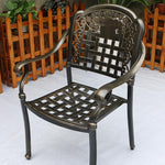 Outdoor Table And Chair Courtyard Furniture Cast Aluminum Leisure Balcony Terrace Villa Sunshine Room Iron Umbrella Combination Five Piece Set