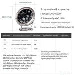 LED Underwater Lamp Pool Lamp Fountain Lamp Waterproof Underwater Spotlight Fish Pond Lamp Stainless Steel Underwater Lamp 12w