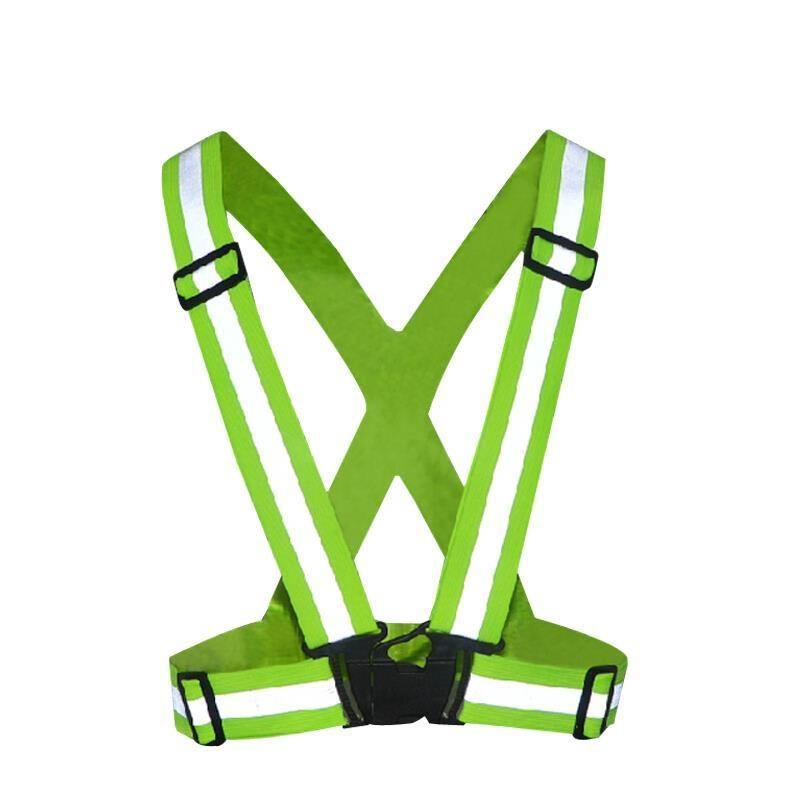 Elastic Reflective Strap Adjustable Night Riding Construction Fluorescent Vest Elastic Safety Vest Body Protection Safety Vests