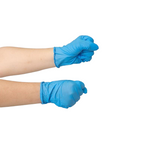 Free Size Dispensible Gloves Durable Nitrile Tear Resistant Blue Gloves