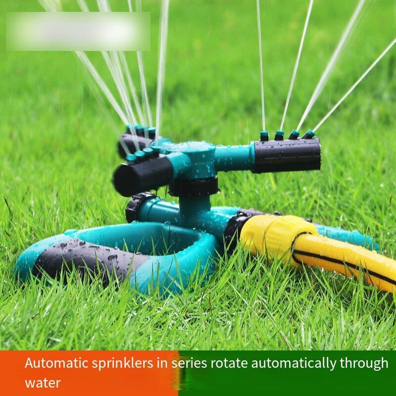 Garden Sprinkler 360 Degree Automatic Rotation Sprinkler Lawn Watering Sprinkler Roof Cooling Automatic Sprinkler Watering Vegetable Irrigation Sprinkler