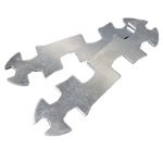 Bicycle Spanner Tire Mounting Tool Multi-function Flower Spanner Multi Hole Spanner Multi-function Spanner 8 Holes Silver