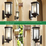 Solar Wall Lamp Outdoor Waterproof Courtyard Lamp Outdoor Gate Garden Villa Household LED Induction Lamp