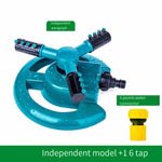 Garden And Horticulture Automatic Rotary Sprinkler 360 Degree Irrigation Lawn Garden Watering Roof Cooling Sprinkler Independent + A Six Tap