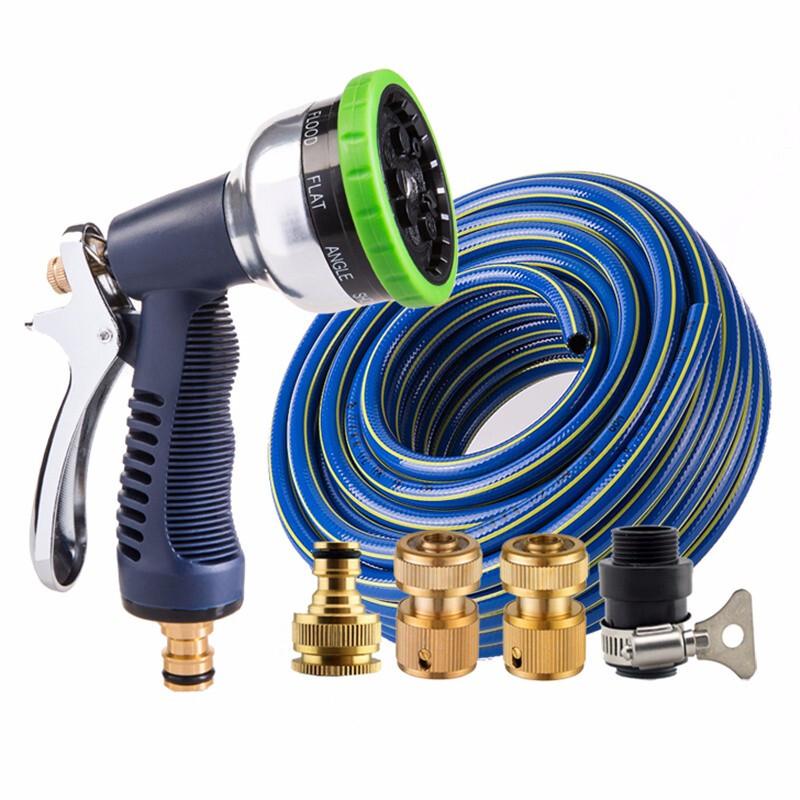5m Antifreeze Sprinkling Metal Full Set High Pressure Car Washing Water Gun Flower Watering Nozzle Multifunctional Gardening Water Gun Garden Atomization Watering Vegetable Watering Garden Household High Pressure Car Washing Water Gun Water Pipe