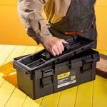 Deli 5 Pieces Reinforced Plastic Toolbox 17" Tool Box Toolkit DL-TC270