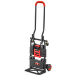 Multifunctional Portable Folding Cart 120kg/260lbs Load Handling Trucks Platform Trolley Sack Trolley Luggage Cart Utility Transport Cart For Outdoor/Festivals/Camping