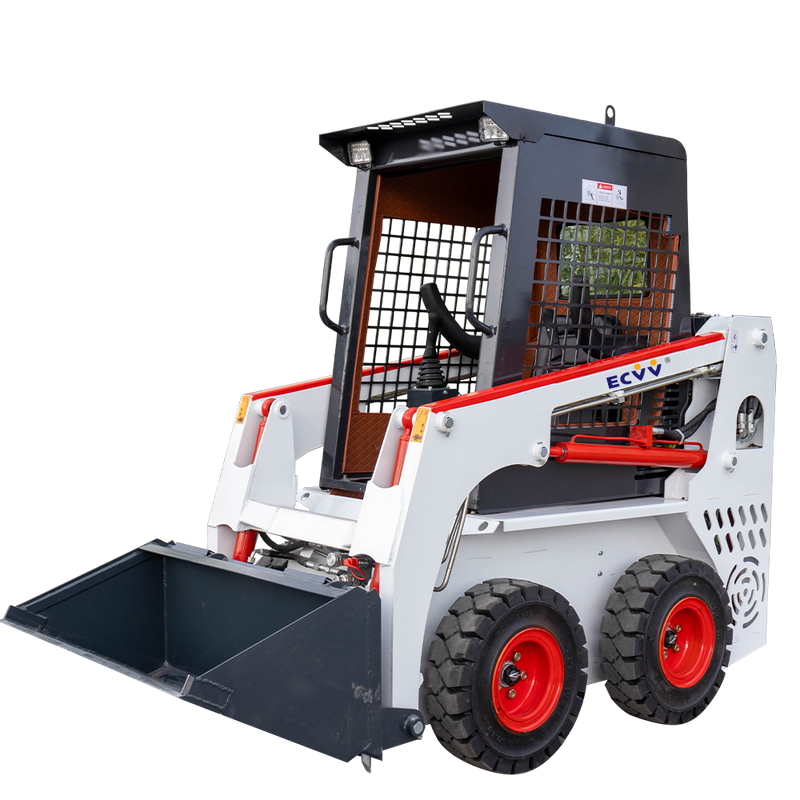 ECVV Wheeled Skid Steer Loader ECVV-L25 360-Degree Rotating Wheel Loader Multi-Functional Engineering Machine