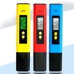 PH Detector Digital PH Tester Large LCD Display Precision PH Meter Water Quality Test Meter For Household Drinking Water, Aquarium, Swimming Pools(Yellow）