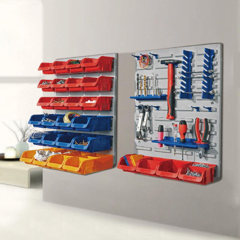 Wall Control Pegboard Standard Tool Storage Kit Parts Box 23.2*16.5 inch Blue