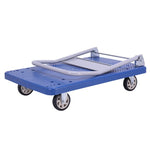 Foldable Platform Trolley Rolling Cart  Platform Truck 58 * 88CM 660lbs Weight Capacity 300kgs Dustproof And Durable Rubber Casters High Strength Body