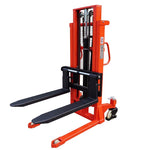 Manual Stacker 1500kg Load Capacity Forklift 2.5M Manual Hydraulic StackerLift Forklift Loading And Unloading Lifting Stacking Truck Heavy Load 1.5 Ton