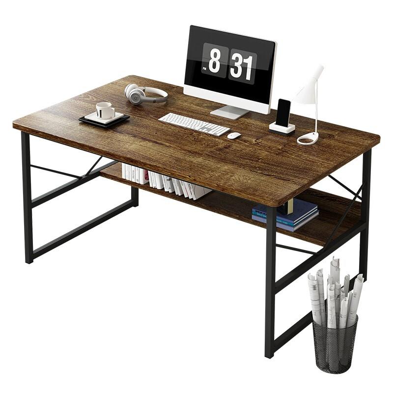 Black Study Desk Wood Computer Table Office Furniture PC Laptop Workstation  New