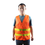 Orange Oxford Reflective Vest Car Traffic Safety Warning Vest Orange One Size Fits All