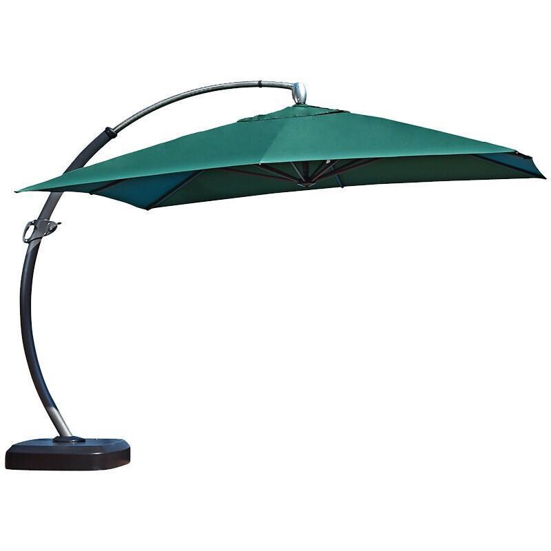 Khaki 3x4m Outdoor Sunshade Umbrella Courtyard Sun Umbrella Outdoor Roman Umbrella Garden Umbrella Big Umbrella Square Advertising Security Umbrella