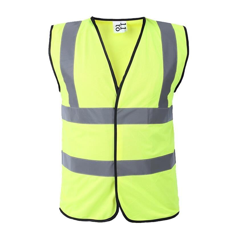 Basic Type Fluorescent Vest Reflective Vest Fluorescent Yellow Personal Protection Safety Vests for Outdoor Night Work