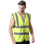 Basic Type Fluorescent Vest Reflective Vest Fluorescent Yellow Personal Protection Safety Vests for Outdoor Night Work