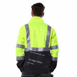 Fluorescent Yellow Reflective Jacket Reflective Safety Vest Polyester Cotton Working Clothes Outdoor Night Working