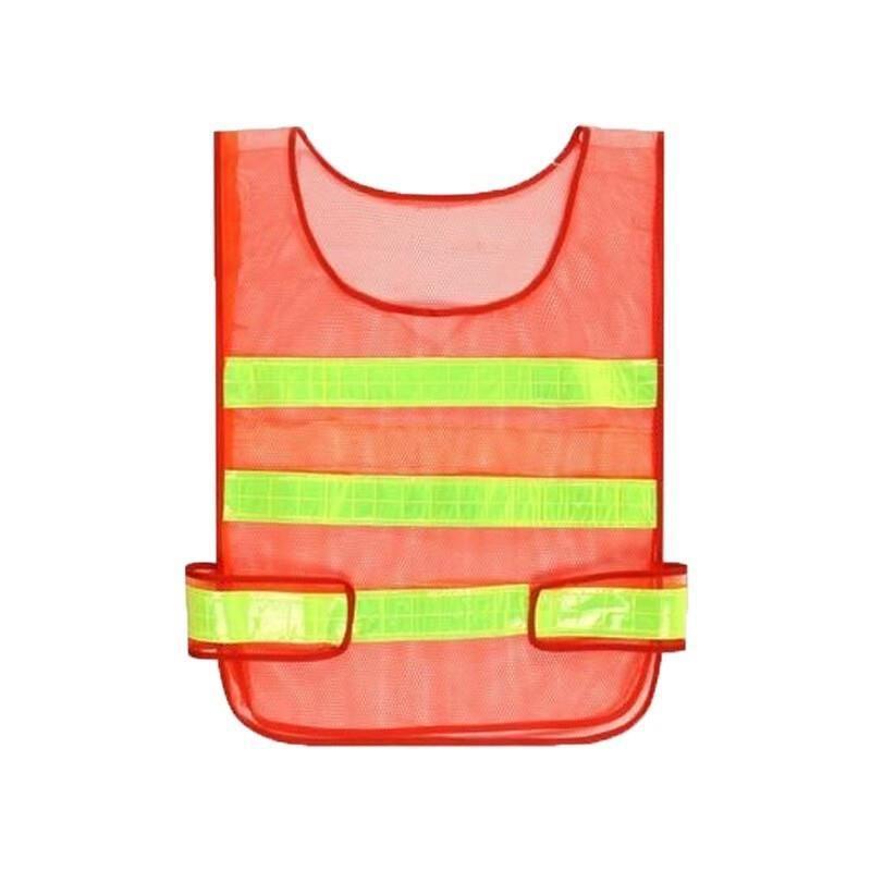 Reflective Vest Reflective Vest Fluorescent Orange Mesh Car Traffic Safety Warning Vest Sanitation Construction Duty Riding Safety Suit