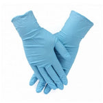 M Size 100 Pieces / Bag Gloves Nitrile Rubber Powder Free Disposable Gloves Blue 24cm Long And Thick 0.1mm Anti-Chemical Grip Strength Gloves