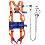 Aerial Work Rope Five Point Safety Belt Anti Falling Double Rope Double Back Construction Site Polyester Belt Buffer Bag Safety Belt