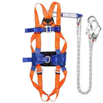 Aerial Work Rope Five Point Safety Belt Anti Falling Double Rope Double Back Construction Site Polyester Belt Buffer Bag Safety Belt