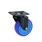 Caster TPR Silent Rubber Wheel Handcart Caster 4 Inch Universal Brake Wheel