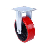 6 Inch PU Single Wheel Polyurethane PU Caster Industry Trolley Caster Antiskid Silent Pulley