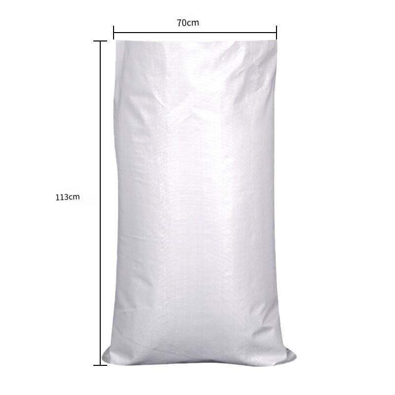 Moisture-proof Waterproof Woven Bag Snakeskin Bag Express Parcel Bag Packing Load Bag Cleaning Garbage Bag 70 * 113 5 Pieces White