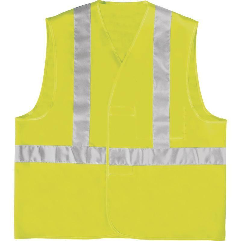 Fluorescent Vest Yellow L High Visibility Reflective Vest Safety Working Vest